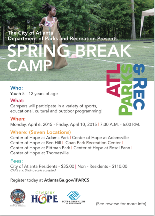 Atlanta Spring Break Camps