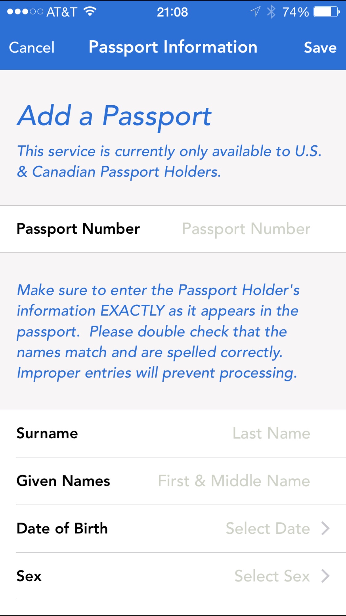 New Mobile Passport Control App
