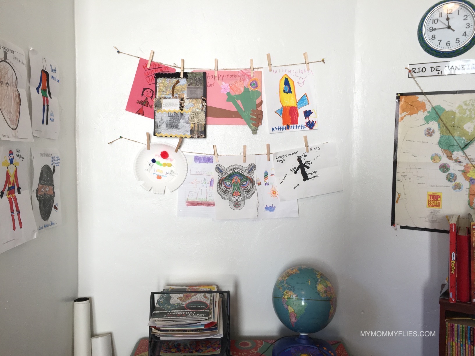Art_Wall_Back_to_School_home_organization_Dollar_Tree